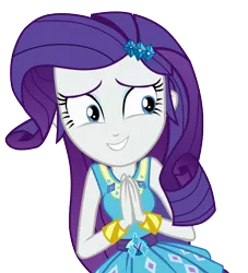 Size: 554x610 | Tagged: safe, artist:rare-fashions15, derpibooru import, rarity, equestria girls, equestria girls series, bracelet, clothes, dress, eyeshadow, female, hands together, jewelry, makeup, nervous laugh, simple background, solo, transparent background, vector