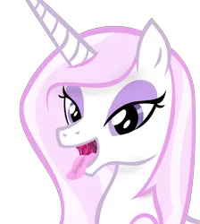 Size: 6001x6710 | Tagged: safe, artist:emu34b, derpibooru import, fleur-de-lis, pony, unicorn, absurd resolution, drool, female, mare, mawshot, open mouth, show accurate, simple background, smiling, solo, tongue out, transparent background, vector