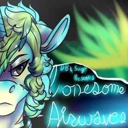 Size: 1024x1024 | Tagged: safe, artist:brainiac, derpibooru import, oc, oc:piper, unofficial characters only, unicorn, fallout equestria:lonesome airwaves, cover, female, mare, raider, solo