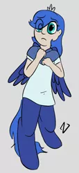 Size: 564x1238 | Tagged: artist:heretichesh, derpibooru import, oc, oc:selene, offspring, parent:anon, parent:oc:anon, parent:princess luna, safe, satyr, unofficial characters only