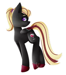 Size: 1024x1175 | Tagged: safe, artist:ladyunilove, derpibooru import, oc, oc:dark vin, unofficial characters only, pegasus, pony, colored pupils, colored wings, female, looking at you, mare, multicolored wings, signature, simple background, solo, transparent background