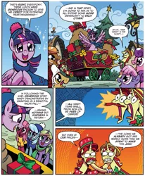 Size: 749x908 | Tagged: alicorn, artist:brendahickey, derpibooru import, flam, flim, flim flam brothers, idw, safe, spoiler:comic, spoiler:comicholiday2017, twilight sparkle, twilight sparkle (alicorn)