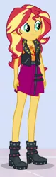 Size: 200x636 | Tagged: safe, derpibooru import, screencap, sunset shimmer, a fine line, equestria girls, equestria girls series, cropped, solo