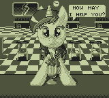 Size: 160x144 | Tagged: artist:zoiby, derpibooru import, game boy, monochrome, oc, oc:melon pop, pixel art, safe, solo, unofficial characters only