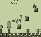 Size: 160x144 | Tagged: artist:zoiby, crossover, derpibooru import, game boy, goomba, monochrome, oc, oc:pixel, original species, pixel art, safe, solo, super mario bros.