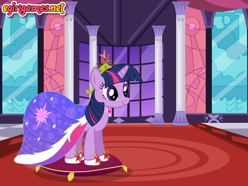 Size: 800x600 | Tagged: safe, artist:user15432, derpibooru import, twilight sparkle, unicorn, big crown thingy, clothes, crown, dress, dressup, dressup game, egirlgames.net, element of magic, enjoy dressup, hasbro, hasbro studios, jewelry, prom, prom dress, regalia, shoes