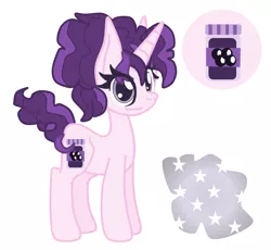 Size: 1260x1161 | Tagged: safe, artist:casanova-mew, derpibooru import, oc, oc:black current, unofficial characters only, unicorn, female, mare, offspring, parent:double diamond, parent:sugar belle, parents:sugardiamond, reference sheet, simple background, solo, white background