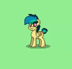 Size: 1200x1147 | Tagged: safe, artist:pinkamenapie3333, derpibooru import, oc, oc:apogee, unofficial characters only, pegasus, pony, pony town, cute, female, filly, pixel art, tail bun, teenager