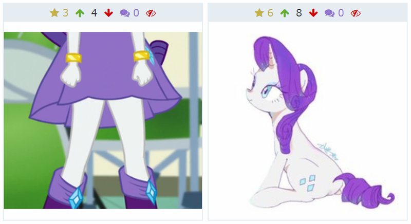 Size: 871x475 | Tagged: safe, artist:kagitsuki, derpibooru import, screencap, rarity, derpibooru, dance magic, equestria girls, spoiler:eqg specials, clothes, cropped, juxtaposition, meta, shoes, skirt, solo