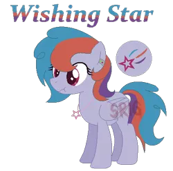 Size: 465x462 | Tagged: safe, artist:superrosey16, derpibooru import, oc, oc:wishing star, unofficial characters only, pegasus, pony, female, mare, parent:cheese sandwich, parent:rainbow dash, parents:cheesedash, scrunchy face, simple background, solo, transparent background, watermark