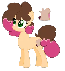 Size: 901x989 | Tagged: safe, artist:marielle5breda, derpibooru import, oc, oc:cherry choco, unofficial characters only, earth pony, pony, base used, female, mare, next generation, offspring, parent:cheese sandwich, parent:pinkie pie, parents:cheesepie, simple background, solo, white background