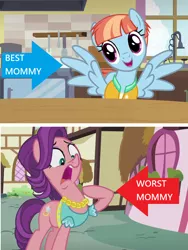 Size: 1100x1460 | Tagged: crusaders of the lost mark, derpibooru import, female, mother, parental glideance, safe, spoiled rich, truth, windy whistles