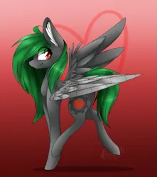 Size: 481x543 | Tagged: safe, artist:pinkdolphin147, derpibooru import, oc, oc:toxic gears, unofficial characters only, pegasus, pony, amputee, artificial wings, augmented, female, mare, mechanical wing, prosthetic limb, prosthetic wing, prosthetics, solo, wings