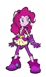 Size: 600x1000 | Tagged: safe, artist:rvceric, derpibooru import, pinkie pie, equestria girls, equestria girls series, super squad goals, clothes, crystal guardian, female, ponied up, simple background, solo, transparent background