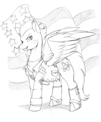 Size: 3464x4185 | Tagged: safe, artist:longinius, derpibooru import, oc, oc:wing, unofficial characters only, pegasus, pony, biker jacket, solo