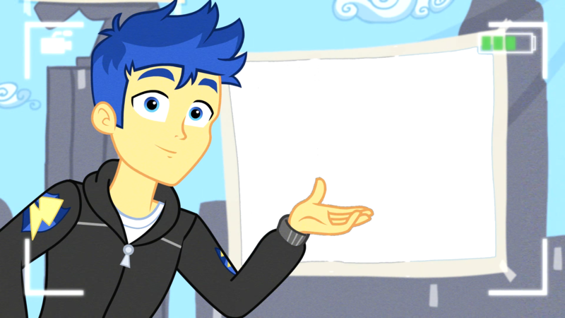 Size: 1920x1080 | Tagged: safe, derpibooru import, edit, edited screencap, screencap, flash sentry, best trends forever, equestria girls, equestria girls series, haircut, meme, solo, template