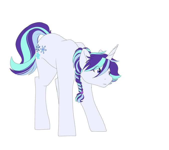 Size: 1800x1600 | Tagged: safe, artist:mah521, derpibooru import, oc, oc:night light, unofficial characters only, pony, unicorn, magical lesbian spawn, male, offspring, parent:starlight glimmer, parent:trixie, parents:startrix, simple background, solo, stallion, white background