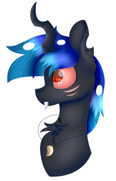 Size: 1891x2938 | Tagged: safe, artist:tomboygirl45, derpibooru import, oc, oc:imitation, unofficial characters only, changeling, blue changeling, bust, male, portrait, simple background, solo, transparent background