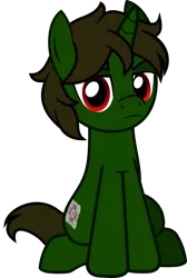 Size: 887x1319 | Tagged: safe, artist:lightningbolt, derpibooru import, oc, oc:nahuelin, unofficial characters only, pony, unicorn, 2018 community collab, derpibooru community collaboration, .svg available, indifferent, looking at you, male, simple background, sitting, solo, stallion, svg, transparent background, vector