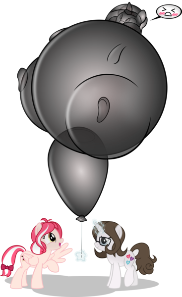 Size: 4000x6534 | Tagged: questionable, artist:nxzc88, derpibooru import, oc, oc:cherry blossom, oc:pyrisa miracles, oc:shurelya, unofficial characters only, balloonie pony, original species, pegasus, pony, unicorn, absurd resolution, angry, balloon, bow, commission, dx, emoticon, female, floating, glasses, glowing horn, inanimate tf, inflated tail, inflation, levitation, lidded eyes, magic, mare, open mouth, payback, puffy cheeks, raised hoof, raised leg, simple background, smiling, smirk, spread wings, string, tail bow, telekinesis, transformation, translucent, transparent background, trio, vector, vengeance, wide eyes, wings
