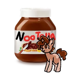 Size: 250x250 | Tagged: artist:nootaz, derpibooru import, food, nutella, oc, oc:nootaz, safe, simple background, transparent background, unofficial characters only