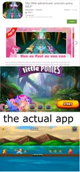 Size: 1276x2718 | Tagged: app, applejack, artist:mysticalpha, art theft, bootleg, derpibooru import, flash game, fluttershy, google play, mane six, my little pony: the movie, pinkie pie, rainbow dash, rarity, safe, source needed, twilight sparkle