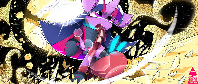 Size: 8393x3592 | Tagged: safe, artist:ahekao, derpibooru import, twilight sparkle, unicorn, comic:the most powerful adventure, big ears, clothes, ear fluff, female, floppy ears, impossibly large ears, mare, solo, the most biggest adventure