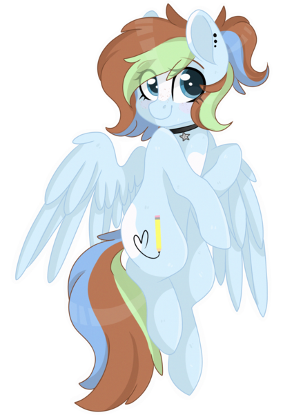 Size: 2048x3000 | Tagged: safe, artist:cinnamontee, derpibooru import, oc, oc:sugar sketch, unofficial characters only, pegasus, pony, cute, female, mare, ocbetes, simple background, solo, transparent background