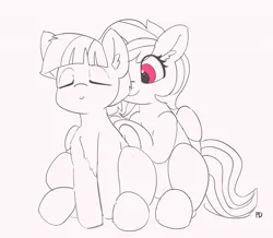 Size: 1280x1116 | Tagged: safe, artist:pabbley, derpibooru import, rainbow dash, windy whistles, pony, 30 minute art challenge, cute, dashabetes, eyes closed, female, massage, mother and daughter, partial color, underhoof, windybetes