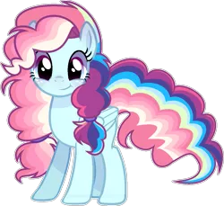 Size: 1145x1050 | Tagged: safe, artist:s1nb0y, derpibooru import, oc, unofficial characters only, pegasus, pony, female, magical lesbian spawn, mare, offspring, parent:pinkie pie, parent:rainbow dash, parents:pinkiedash, solo