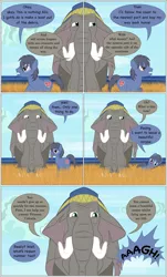 Size: 2000x3301 | Tagged: anthill, ants, artist:mlp-silver-quill, comic, comic:imani, derpibooru import, elephant, oc, oc:clutterstep, ocean, oc:imani, safe, savanna, unofficial characters only