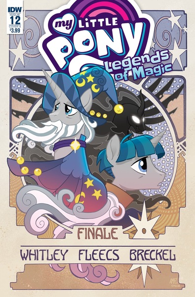 Size: 1054x1600 | Tagged: artist:tonyfleecs, cover, derpibooru import, finale, idw, legends of magic, pony of shadows, safe, shadow play, spoiler:comic, spoiler:comiclom12, star swirl the bearded, stygian