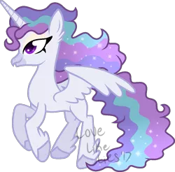 Size: 1019x1002 | Tagged: alicorn, alicorn oc, artist:lovelikelies, base used, derpibooru import, eyeshadow, feathered fetlocks, hippogriff, hybrid, magical lesbian spawn, makeup, next generation, oc, oc:princess borealis, offspring, parent:princess celestia, parent:queen novo, parents:novolestia, safe, solo, sparkles, unofficial characters only