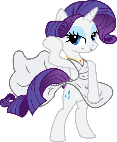 Size: 5039x6118 | Tagged: safe, artist:deyrasd, derpibooru import, rarity, pony, unicorn, absurd resolution, alternate hairstyle, beauty mark, bipedal, clothes, dress, female, mare, marilyn monroe, simple background, solo, the seven year itch, transparent background, white dress