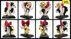 Size: 3600x2000 | Tagged: artist:prodius, craft, derpibooru import, female, figurine, headworn microphone, irl, microphone, my little pony: the movie, photo, safe, sculpey, sculpture, show accurate, solo, songbird serenade, spread wings, traditional art, wings