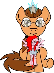 Size: 1215x1644 | Tagged: safe, artist:planetkiller, derpibooru import, oc, oc:atrial flutter, oc:planetkiller, unofficial characters only, pony, unicorn, 2018 community collab, derpibooru community collaboration, looking at you, plushie, simple background, sitting, transparent background