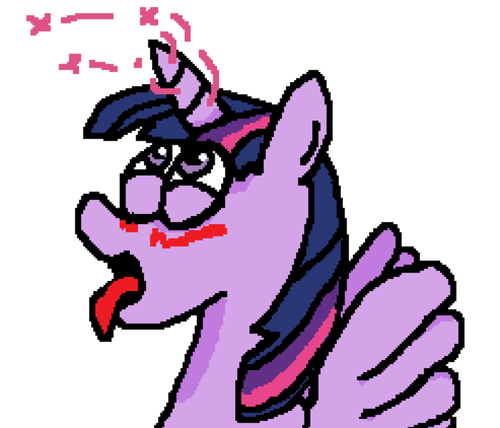 Size: 986x844 | Tagged: suggestive, artist:masterkaiser, derpibooru import, twilight sparkle, twilight sparkle (alicorn), alicorn, pony, unicorn, ahegao, bust, female, glowing horn, horngasm, looking up, mare, open mouth, orgasm, simple background, smiling, solo, solo female, sparkles, spread wings, tongue out, white background, wingboner, wings