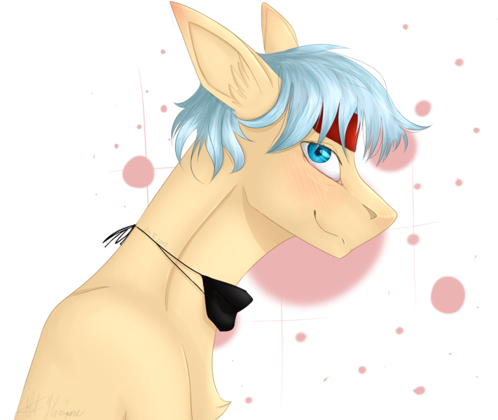 Size: 4346x3667 | Tagged: safe, artist:lastaimin, derpibooru import, oc, oc:yoongi, unofficial characters only, pony, bust, high res, male, portrait, solo, stallion