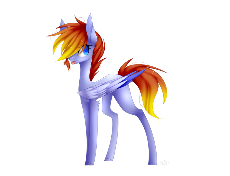 Size: 2127x1629 | Tagged: safe, artist:hyshyy, derpibooru import, oc, unofficial characters only, pegasus, pony, female, mare, simple background, solo, tongue out, transparent background