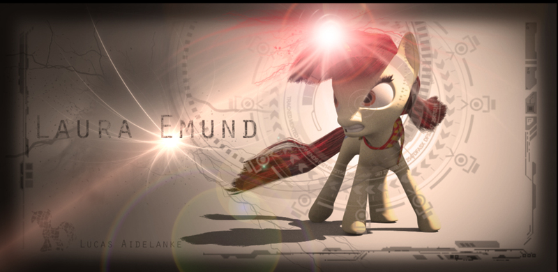 Size: 1162x567 | Tagged: safe, artist:aidelank, derpibooru import, oc, oc:laura emund, unofficial characters only, unicorn, 3d, 3ds max, clothes, female, magic, mare, scarf