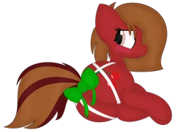 Size: 5436x4096 | Tagged: absurd resolution, artist:notyobizz, blushing, derpibooru import, oc, oc:cherry spirit, plot, ribbon, side, simple background, suggestive, transparent background, underhoof, unofficial characters only