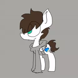 Size: 540x540 | Tagged: safe, artist:blurry-kun, deleted from derpibooru, derpibooru import, ponified, pony, clothes, crossover, hoodie, solo, the mark side