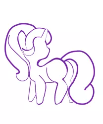 Size: 1000x1200 | Tagged: safe, artist:violaconcert, derpibooru import, starlight glimmer, pony, female, mare, minimalist, modern art, monochrome, simple background, solo, white background