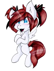 Size: 1926x2537 | Tagged: safe, artist:mscolorsplash, derpibooru import, oc, oc:color splash, unofficial characters only, pegasus, pony, female, filly, smiling, solo, younger