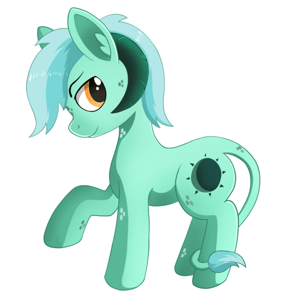 Size: 2048x2048 | Tagged: safe, artist:negasun, derpibooru import, oc, oc:negasun, unofficial characters only, earth pony, pony, 2018 community collab, derpibooru community collaboration, horn, not lyra, raised hoof, simple background, solo, transparent background