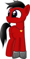 Size: 6366x12220 | Tagged: safe, artist:cinderfall, derpibooru import, oc, oc:redd coal, unofficial characters only, pegasus, pony, 2018 community collab, derpibooru community collaboration, absurd resolution, male, red and black oc, request, simple background, stallion, transparent background, vector