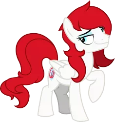 Size: 1818x1922 | Tagged: safe, artist:outlawedtofu, derpibooru import, oc, oc:air raid, unofficial characters only, pegasus, pony, 2018 community collab, derpibooru community collaboration, fallout equestria, fallout equestria: outlaw, eyeshadow, femboy, lidded eyes, looking at you, makeup, male, raised hoof, simple background, stallion, transparent background, vector