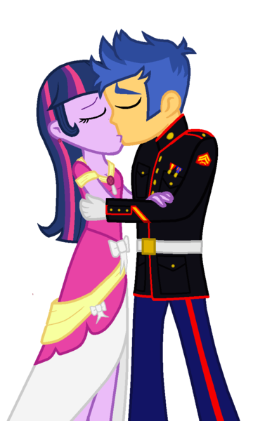 my little pony friendship is magic twilight sparkle and flash sentry kiss