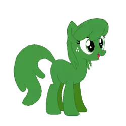 Size: 450x450 | Tagged: safe, derpibooru import, oc, oc:slimy, unofficial characters only, earth pony, goo pony, original species, pony, derpibooru community collaboration, base used, female, green eyes, mare, monster, simple background, slime, smiling, transparent background