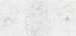 Size: 2582x1232 | Tagged: suggestive, artist:cybersquirrel, derpibooru import, adagio dazzle, aria blaze, sonata dusk, equestria girls, godiva hair, hair, hair everywhere, impossibly large hair, loose hair, pomf, simple background, sketch, so much hair, strategically covered, the dazzlings, the pomf, unamused, white background